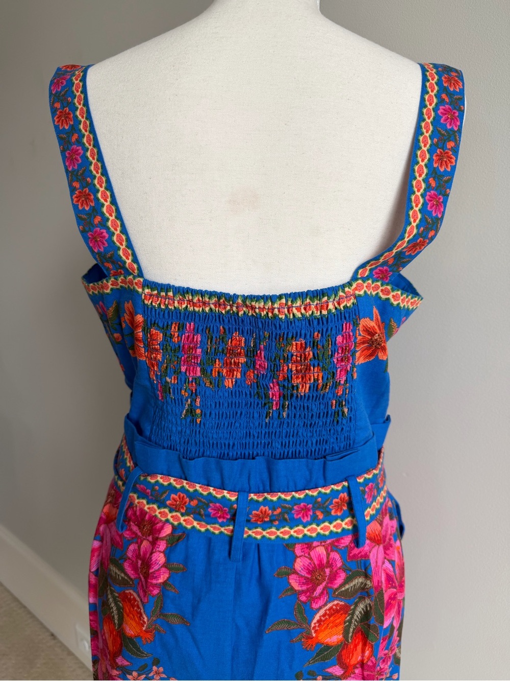 NWOT-Farm Rio Summer Fruit Scarf Romper-Large - Picture 4 of 7